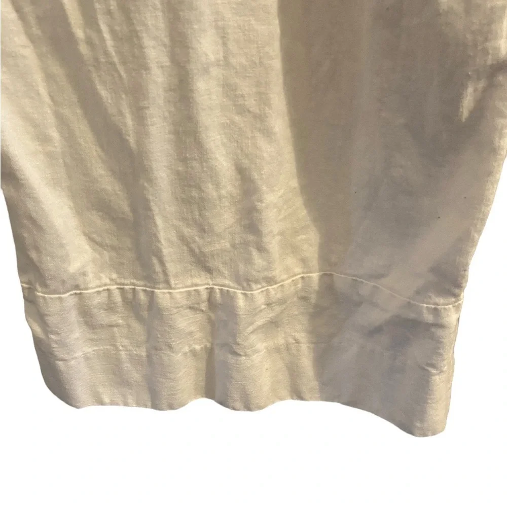 Banana Republic Rowan Wide-Leg Tie-Waist Linen Crop Pant Coastal Resortwear